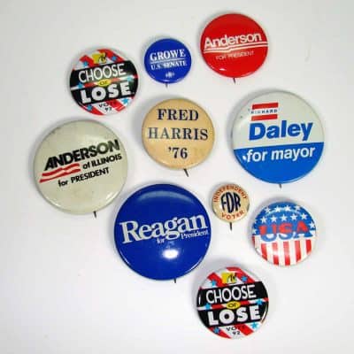 Vintage Pin Back Buttons – Retro Collectibles